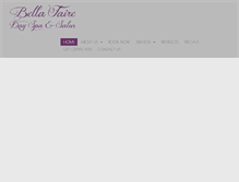 Tablet Screenshot of bellafaire.com